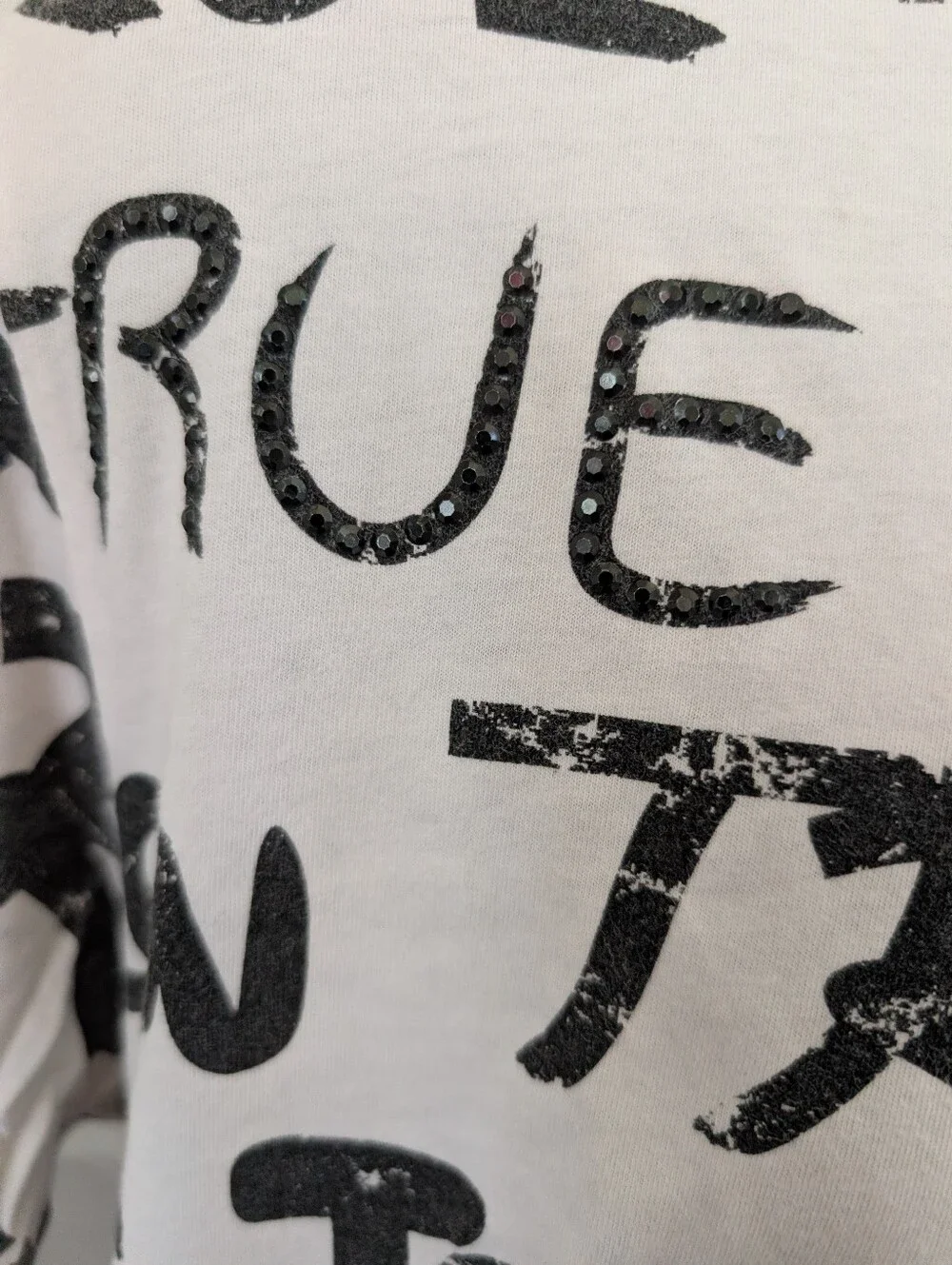 True Religion Men’s White Graphic Logo T-Shirt